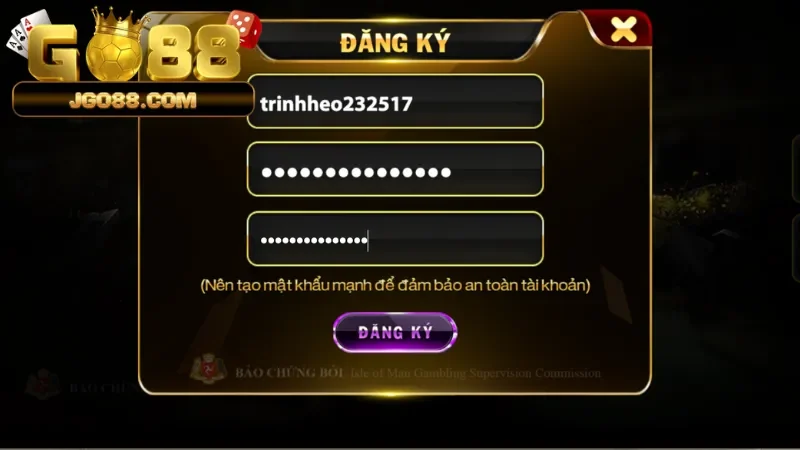 Điền thông tin đăng ký