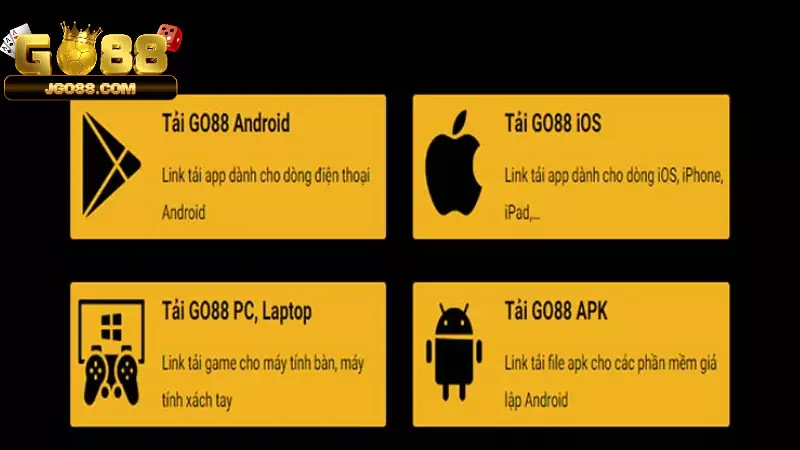 Hướng dẫn cách tải app Go88 trên máy tính