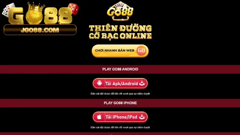 Tải App Go88 không lo bị chặn truy cập